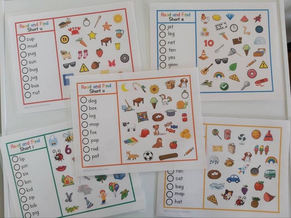 Sight Word Practice | CVC Sight Words | Literacy Centers | Busy Book | Preschool Writing | Kindergarten | Phonics | Spelling  | Homeschool