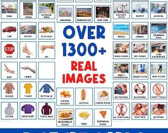 1300+ REAL IMAGES | First Then Board | Visual Aid |  Schedule | Toddler Behaviour | Behavior Chart | Task Card | Special Needs | Autism