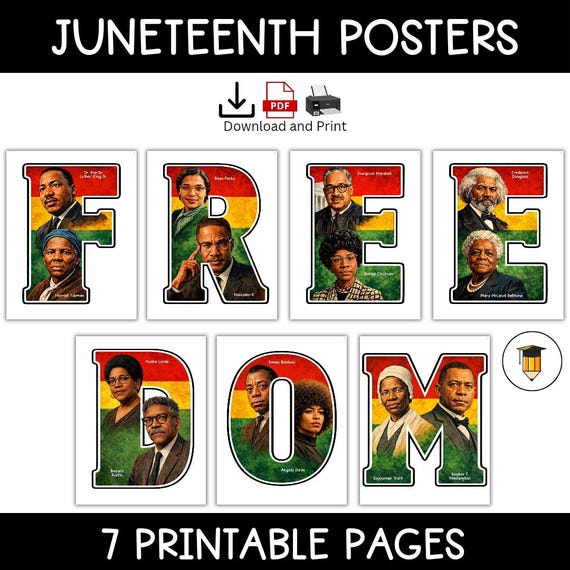 Juneteenth Bulletin Board | Display | Black History Decor | African American History | Printable Banner | Freedom | Equality | Emancipation
