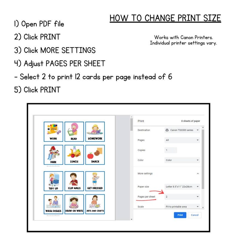 1 BOARD + 225 CARDS | First Then Board | Visual Aid | Schedule ...