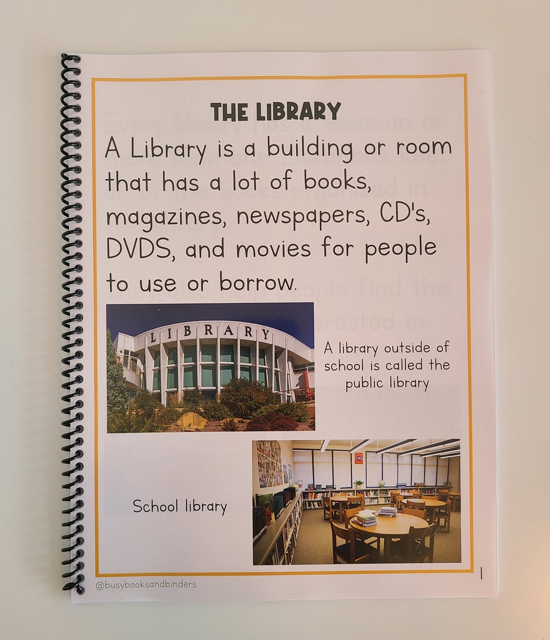 PHYSICAL COPY: Learn About Library | Reading Comprehension | Reading ...