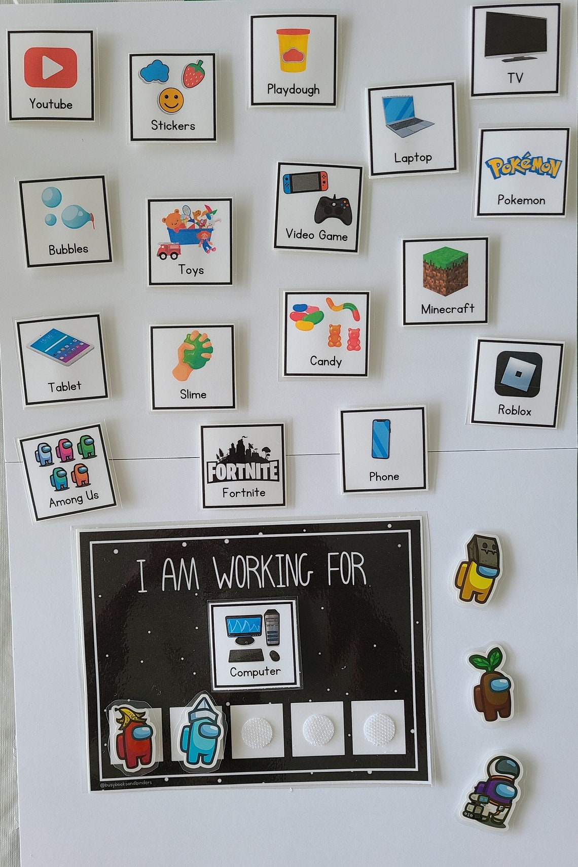 PHYSICAL COPY: Token Board | Behavior Chart | Visual Aid | Incentive ...