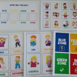 COPIE PHYSIQUE : Autorégulation | Émotions | Stratégies pour se calmer | Capacités d'adaptation | Flashcards | Communication | Comportement | Autisme | Photos