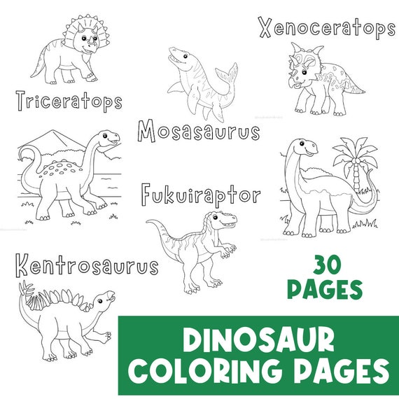 Dinosaurs Coloring Pages With Names