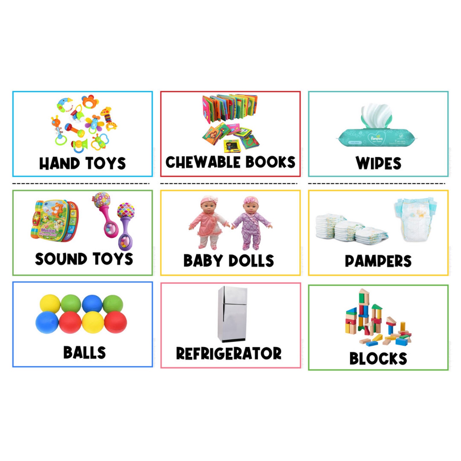 175 REAL PICTURES BUNDLE: School Supplies and Bin Labels | Bin Label ...