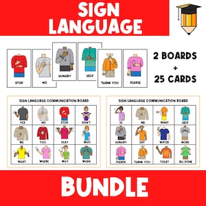 ASL Handzeichen | Zeichensprache Lernkarten | Mitteilung | Karteikarten | ASL | Autismus-Aktivitäten | Handzeichen | Taub