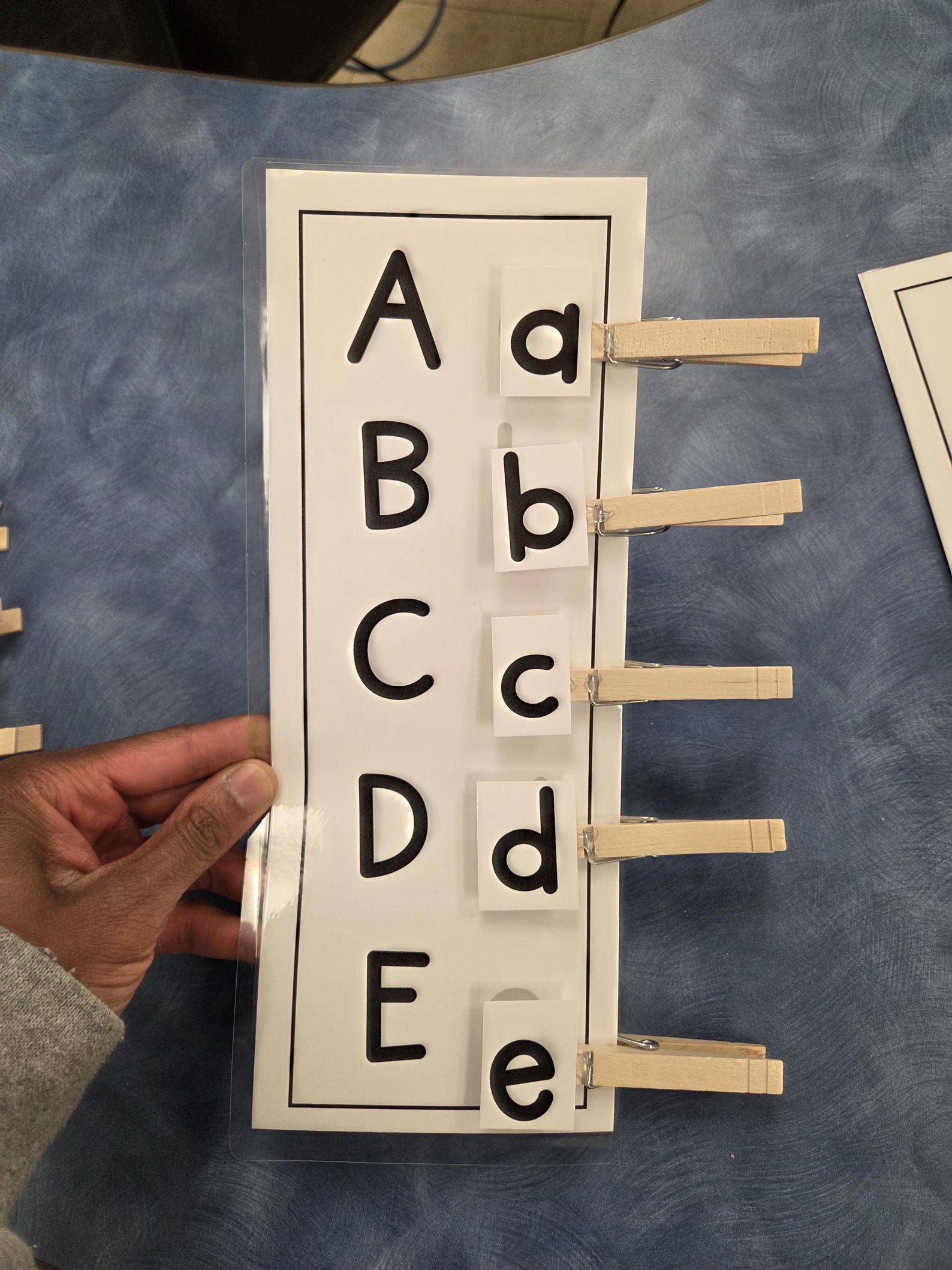 Printable Alphabet Matching Clip Task Card Activity | Educational ...