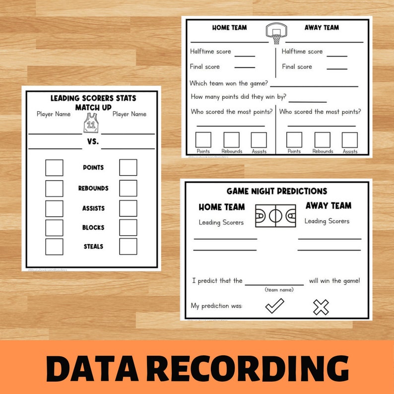 Nba Worksheet Basketball Worksheet Bundle | Homeschool Printables | Elementary ...