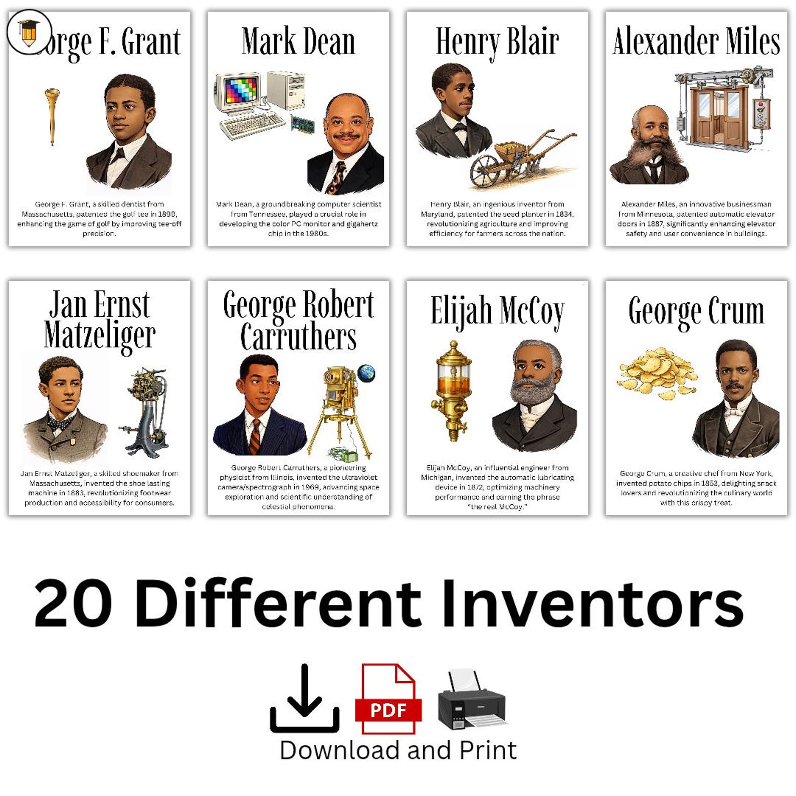 20 Black Inventors Posters | Bulletin Board Display | Black History ...
