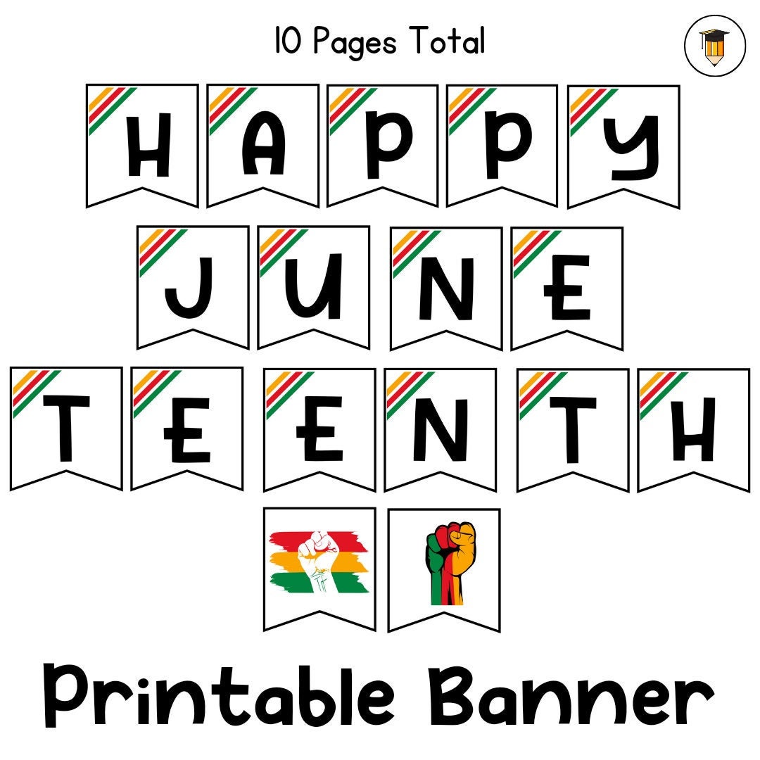 Juneteenth Banner | Display | Black History Decor | African American ...