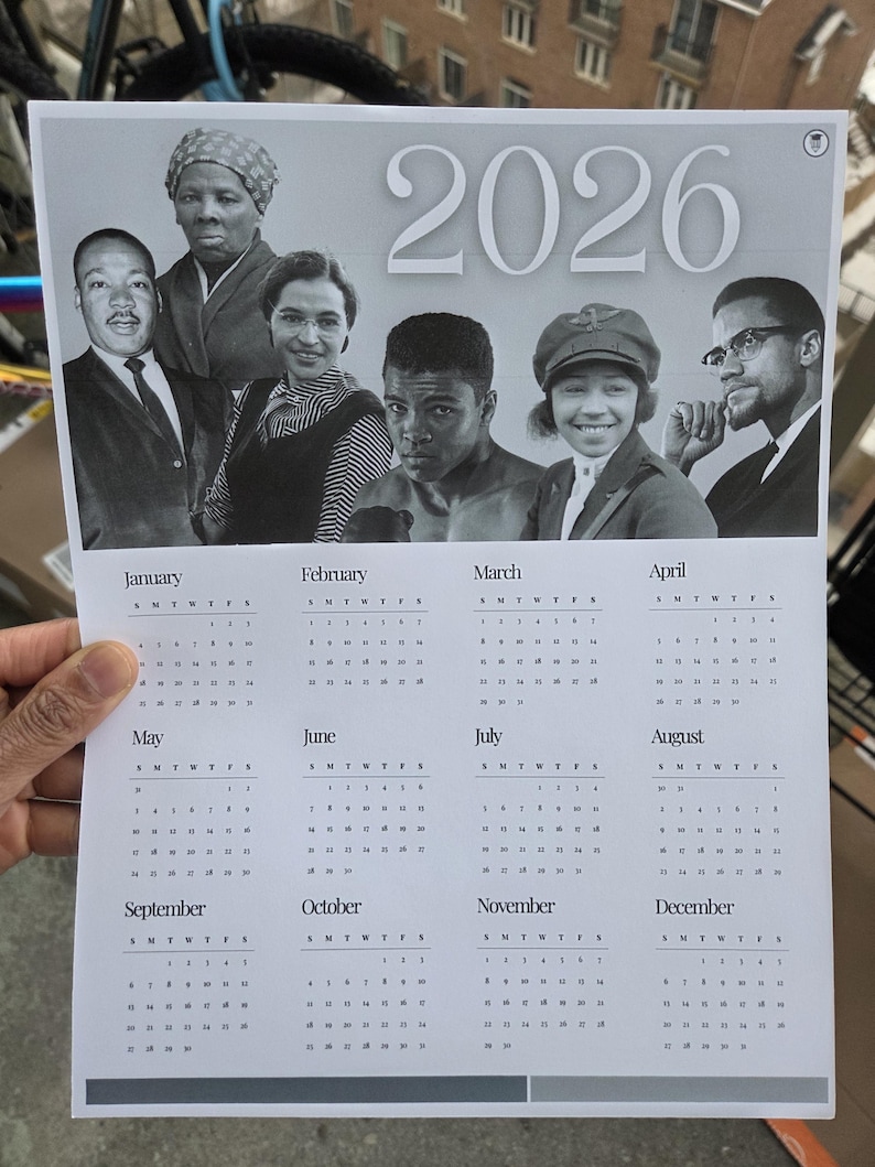 2026 Black History Calendar | Bulletin Board Display | Black History Decor | African American ...