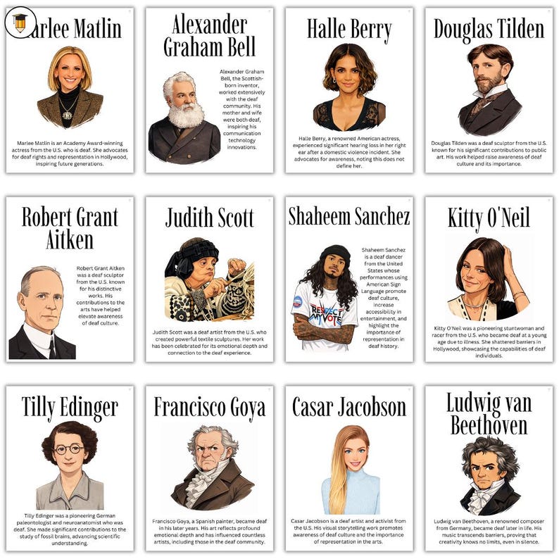 25 Deaf History Month Posters | Printable Bulletin Board Display ...