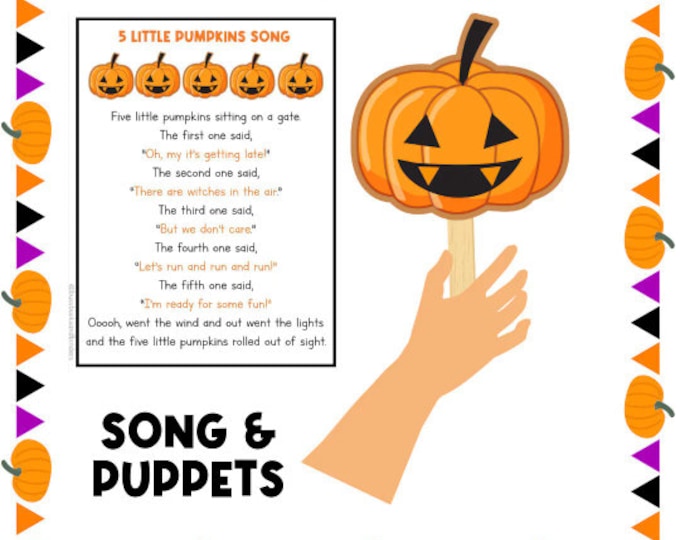 5 Little Pumpkins Song | Halloween Songs | Toddler Preschool Nursery ...