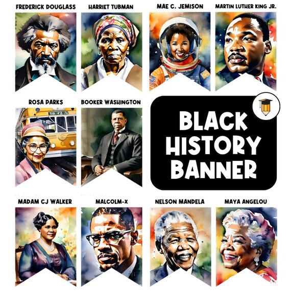 Black History Banner | Bulletin Board Display | Black History Decor | African American History | Printable Banner | Black Lives Matter |