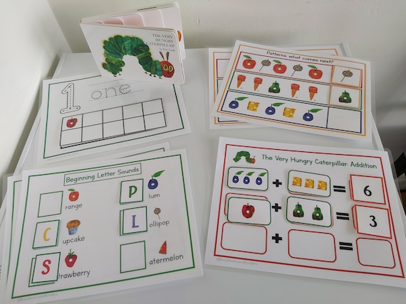 Preschool Busy Book | Counting | Worksheets | Kindergarten | Caterpillar | Children's Stories | Literacy | Patterns | Sorting | Tracing