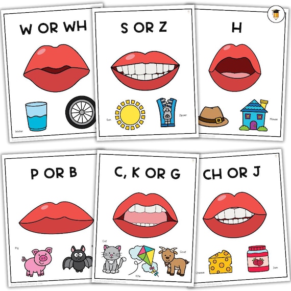 Letter Sounds Posters | Speech | Mouth | Articulation | SLP | Speech Language Pathologist | Vowels | Flashcards | Sight Words