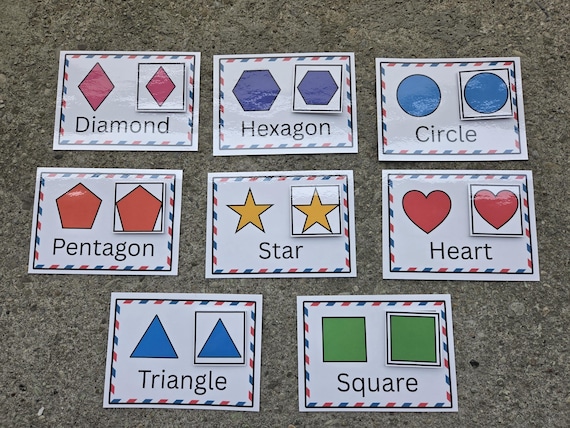 Shape Matching | Printable | Toddlers | Preschool | Shapes Activities | File Folder Games | Fine Motor | Home school | 2D | Instant Download