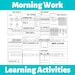 Kindergarten Worksheet Bundle, Homeschool Printables, Preschool ...