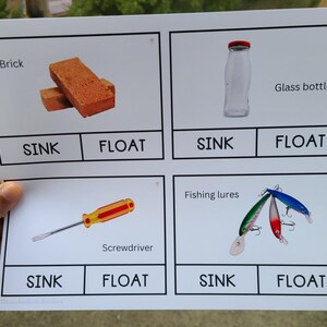 32 Sink or Float Task Cards | Observation Skills | Science Experiment ...