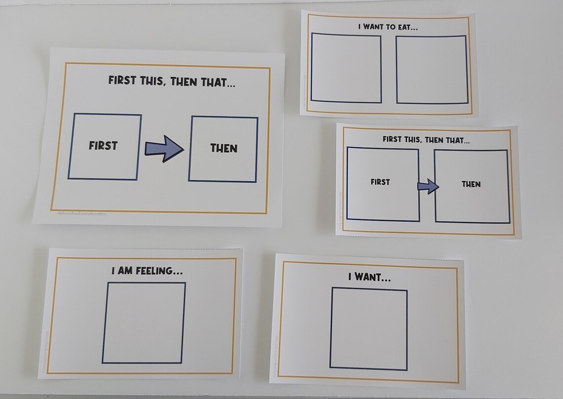 BOARD BUNDLE: First Then Next Board | Visual Aid | Visual Schedule ...