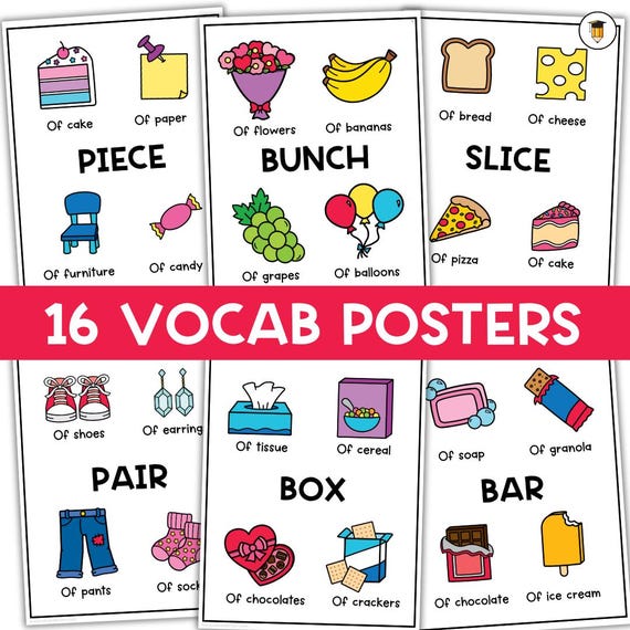 16 Vocabulary Posters | English | Language Arts | ELA | Speech | Printable Classroom Poster | ESL | Vocab | Writing | Reading