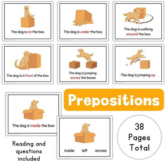 PREPOSITIONS | Vocabulary | Parts of Speech | Positional Words | Kindergarten | Preschool | Literacy Center | Language