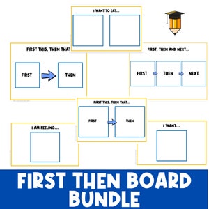 BOARD PAKET: Erst dann weiter! Sehhilfe | Visueller Spielplan | Kleinkind-Verhalten | Verhaltenstabelle | Aufgaben-Karte | Sonderwünsche | Autismus