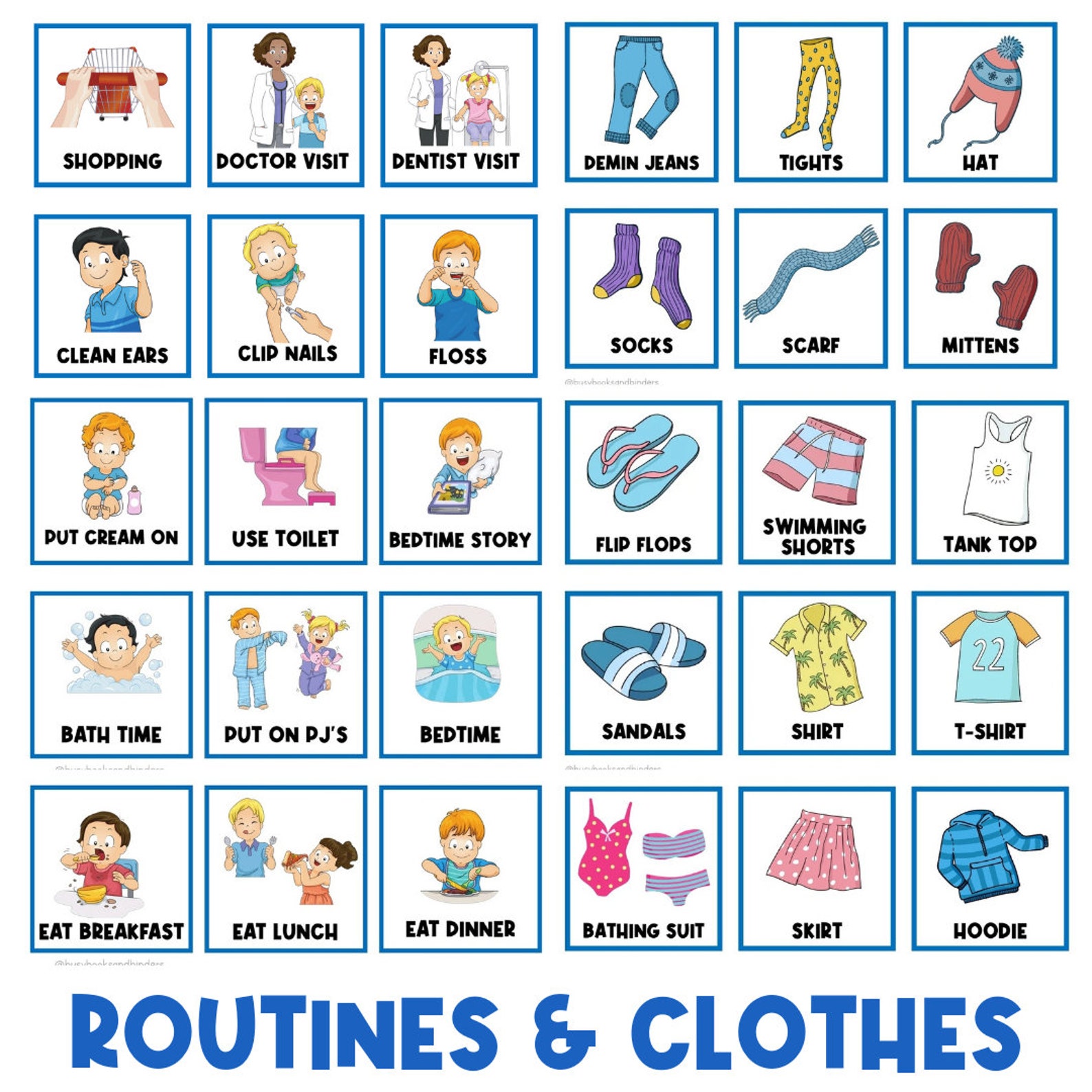 3000+ PICTURE CARDS | First Then Board | Visual Aid | Schedule ...