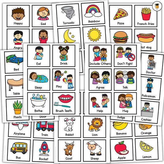 200 Picture Cards | First Then | Visual Aid | Schedule | Adult | Senior | Food Clothing Furniture Household  | Task Card | Dementia | Autism
