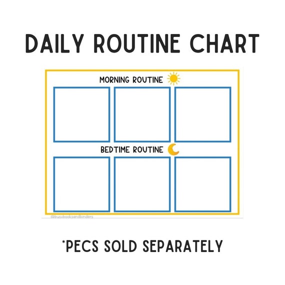 Routine Chart | Morning and Bedtime Routine | Visual Aid | Visual Schedule | Toddler | Behavior Chart  | Special Needs | Autism | Homeschool