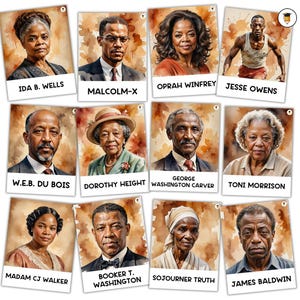 SCHWARZE GESCHICHTE PAKET | Poster mit Geschichte | Pinnwand-Aufsteller | Schwarze Geschichte Dekor | Afroamerikanische Geschichte | Druckbare Banner Bild 15