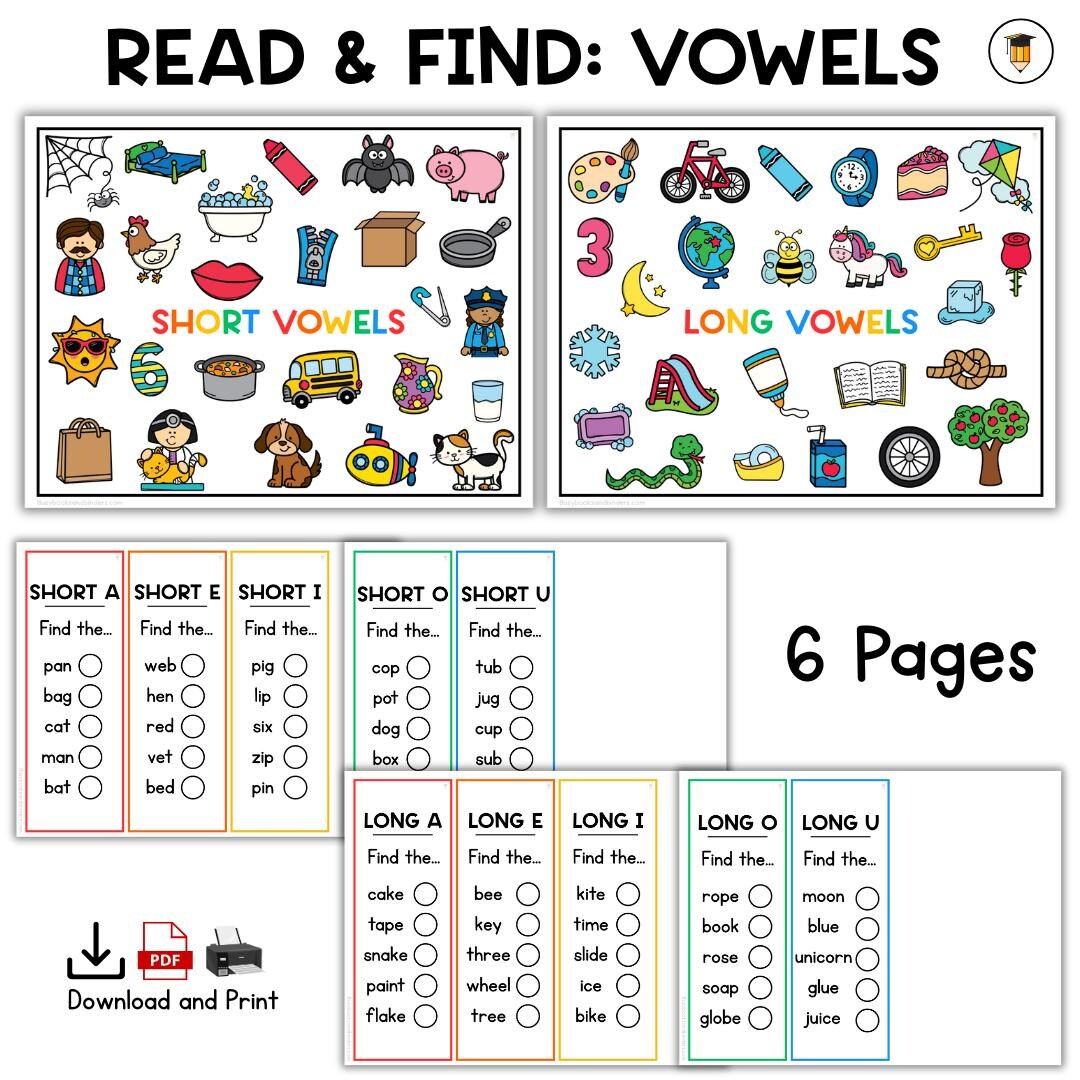 VOWELS: Sight Word Practice | CVC Sight Words | Literacy | ESL ...
