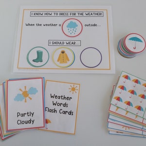 Aprenda sobre o clima | Livro Ocupado | Planilhas meteorológicas | Currículo escolar em casa | Montessoriano | Livro ocupado pré-escolar | Cartões Flash Meteorológicos |