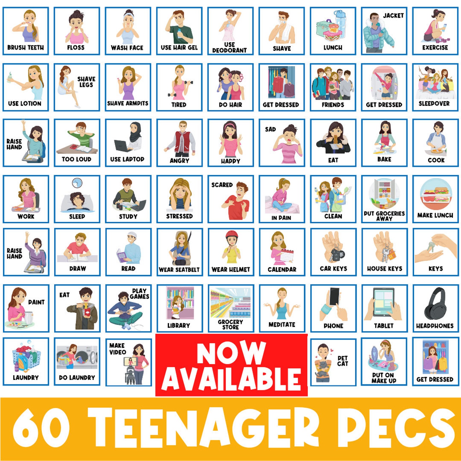 7 BOARDS + 336 CARDS | First Then Board | Visual Aid | Visual Schedule ...