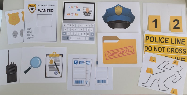 Prop Police File Police Dramatic Play | Play Props | Community Helpers | Pretend Play ...