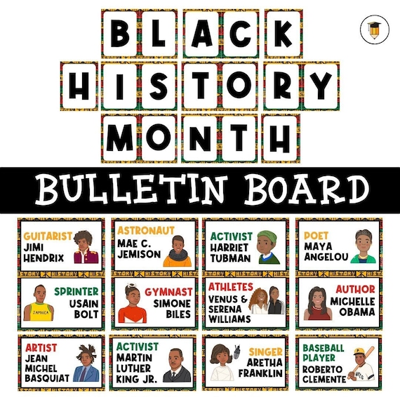 Black History Posters | Bulletin Board Display | Black History Decor | African American History | Printable Banner | Black Lives Matter |