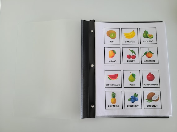 BOOK: 100 FOOD PICTURES | Food Choices | Visual Aid | Choice Board  | Task Card | Autism | First Then | Food Picture Book | Dementia