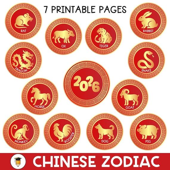 Printable Bulletin Board | Chinese Zodiac Posters | Lunar New Year | Chinese Display | 2026