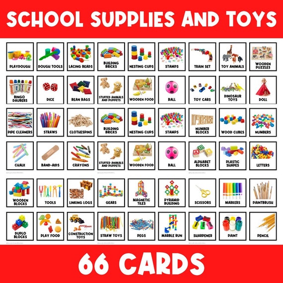REAL PICTURES: Classroom Center | Toy Bin Label  | Printable Signs | Toy Storage | Toy Organization Label | Classroom | Playroom Signs | Tag