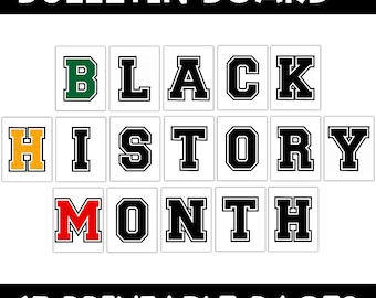 Striscione stampabile per il mese della storia dei neri