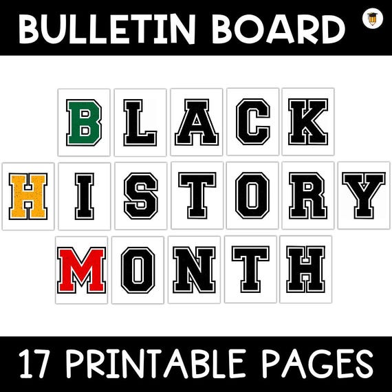 Black History Month Banner | Bulletin Board Display | Black History Decor | African American History | Printable Banner | Black Lives Matter