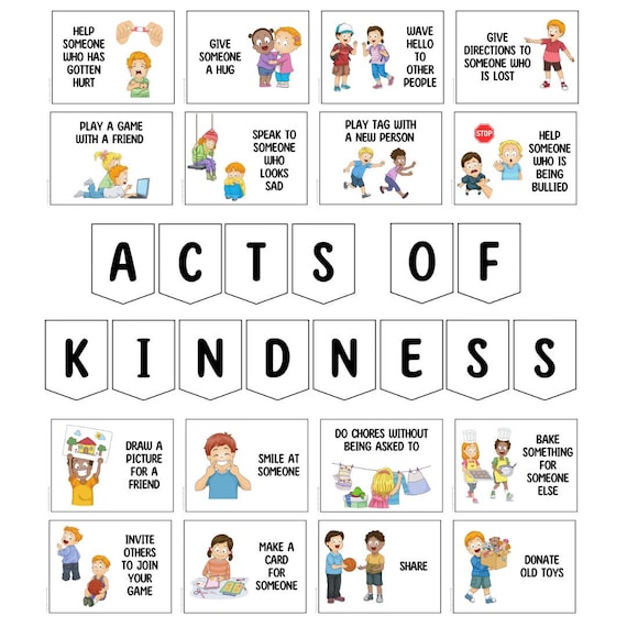 Acts of Kindness | Bulletin Board Display | Social Emotional Learning | Classroom Decor | Printable Banner | School Printables |