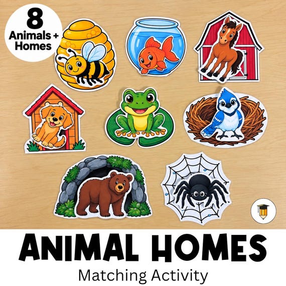Animal Habitats | Animal Sorting Activity, Animal Activities, Busy Book, Homeschool, Preschool, Toddler, Sorting Games, Worksheets for kids