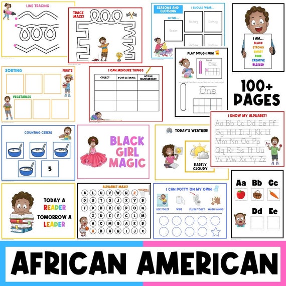 BLACK KIDS | Busy Book | Educational | Black History Month | Black Boys | Affirmations for Kids | Melanin | Black Girls | African American