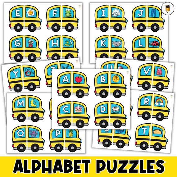A to Z Alphabet Puzzle | Puzzles for Kids | Early Years | Puzzle | Fine Motor | Homeschool | Children's Puzzles | Instant Download