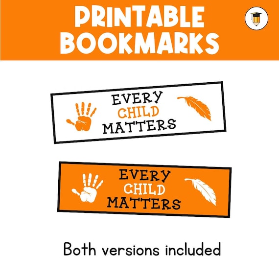 BOOKMARKS | Bulletin Board | Door Decoration | Classroom | Printable Banner | Orange Shirt Day | Indigenous Education