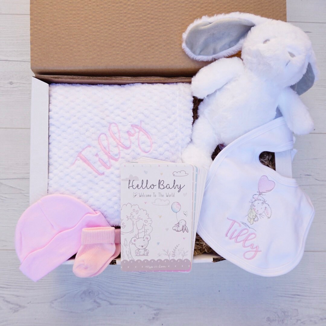 Personalised Baby Girl Gift Box Newborn Baby Gift Set New Etsy