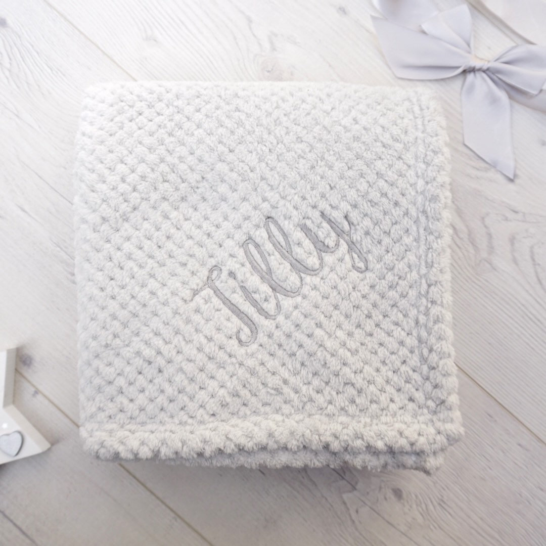 Personalised Baby Blanket Babies First Blanket Newborn Baby Etsy