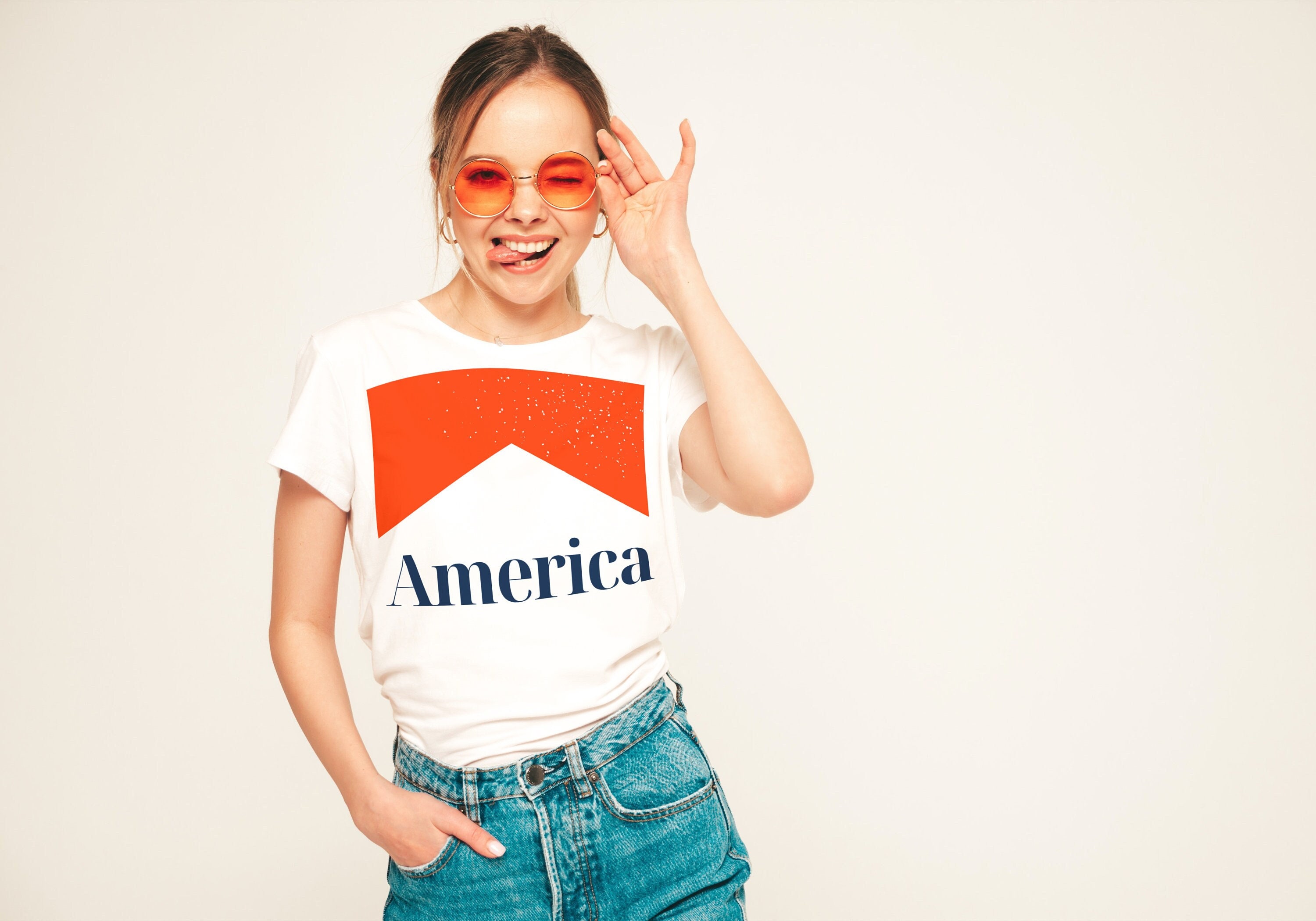 America Shirt Vintage Marlboro Design, America Fourth of
