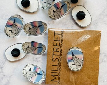 Travel Inspired Acrylic Pin, Plane Acrylic Pin, Flight Attendant Life, Travel Enthusiast Pin, Plane Travel Flight Pin, Plane Window Pin